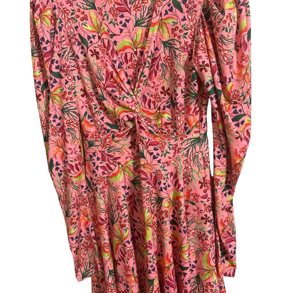 Hale Bob Los‎ Angeles Manila Jersey Floral Pink Dress XS - Picture 2 of 8
